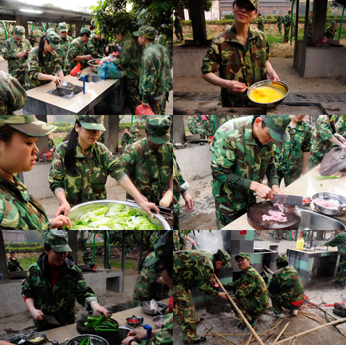 戰地野炊，小夥伴們各司其職